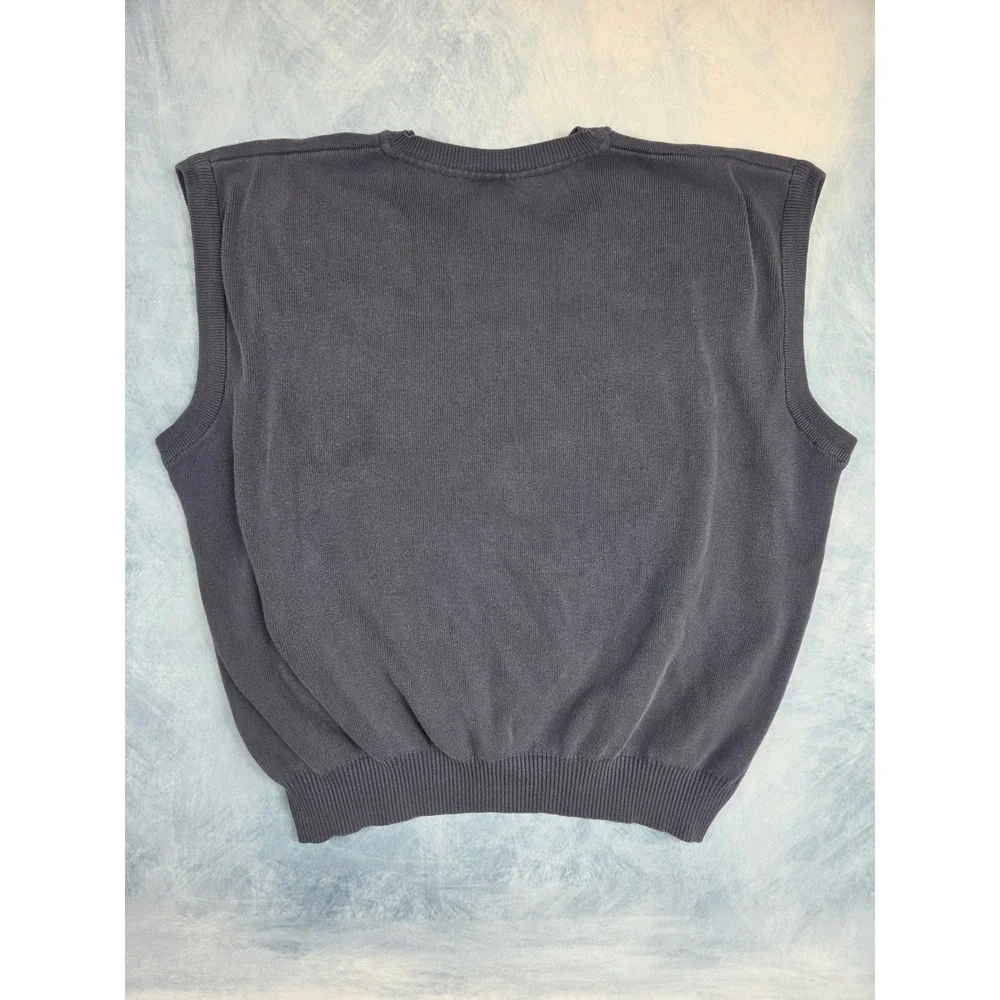 Vintage Nike Team Men's Sweater Vest L Navy UNC Carolina Tar Heels V-Neck